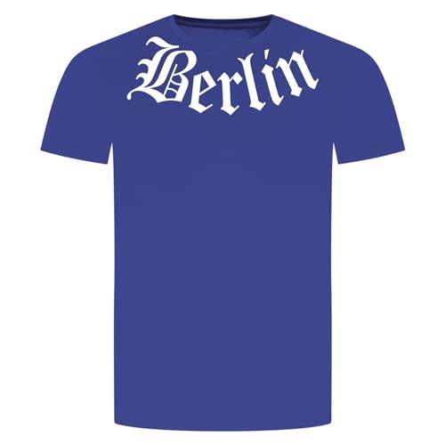 Berlin T-Shirt - Städte Stadt Hauptstadt Osten DDR Spree Deutschland Blau XL von absenda