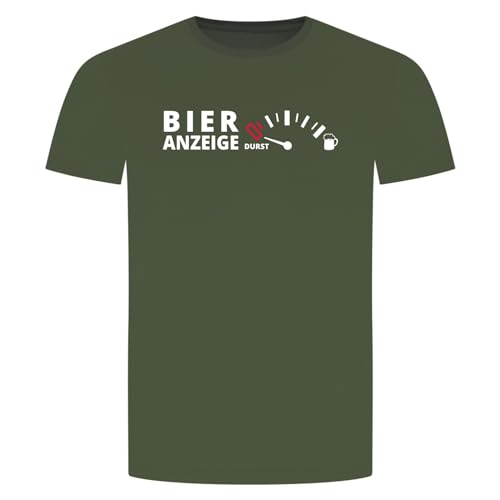 Bier Anzeige T-Shirt - Maß Weizen Auto Tank Militär Grün 2XL von absenda