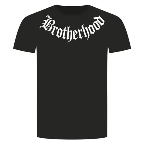 Brotherhood T-Shirt - Bruderschaft Gang Bande Motorrad Kutte Biker Chopper Schwarz 3XL von absenda