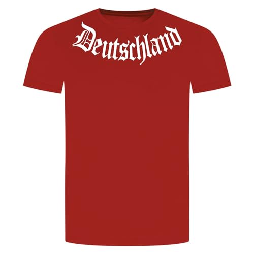 Deutschland T-Shirt - Germany Republik WM EM Fußball Hooligan Ultra Rot XL von absenda