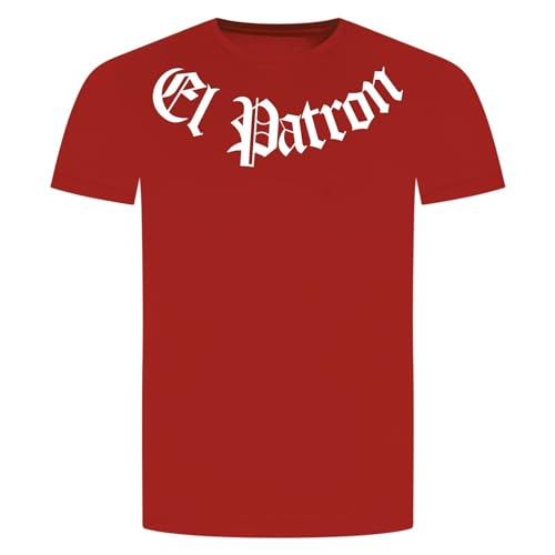 EL Patron T-Shirt - Kolumbien Kartel Chef Boss Rot 2XL von absenda