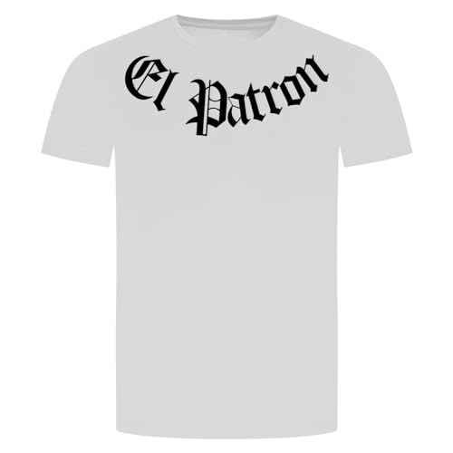 EL Patron T-Shirt - Kolumbien Kartel Chef Boss Weiß S von absenda