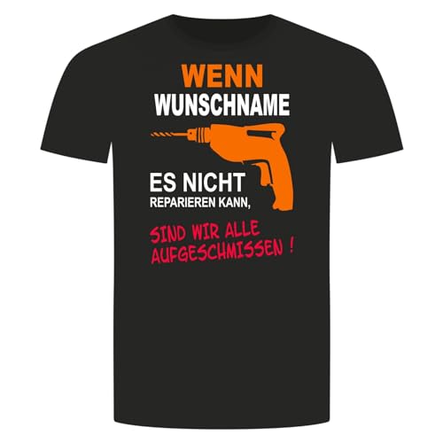 Handwerker Reparieren T-Shirt - Wenn Es Nicht Beheben Kann Alle Aufgeschmissen Schwarz L von absenda