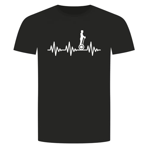 Herzschlag Segway T-Shirt - Elektroroller Scooter Tour Segways Sport Schwarz 4XL von absenda