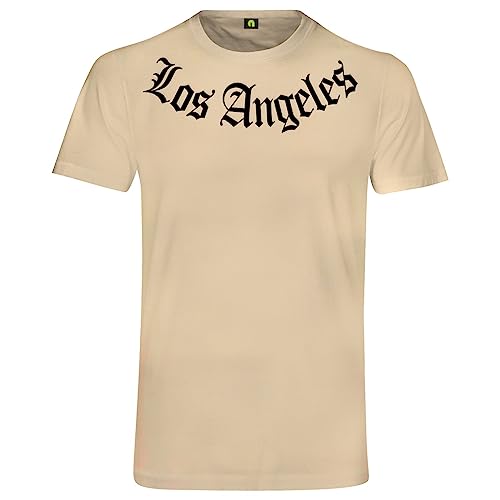 Los Angeles T-Shirt - Städte Stadt Amerika USA Kalifornien LA L.A. Beige S von absenda