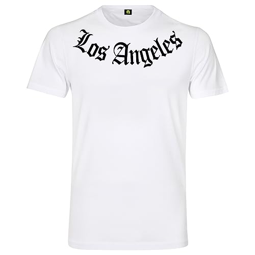 Los Angeles T-Shirt - Städte Stadt Amerika USA Kalifornien LA L.A. Weiss 2XL von absenda