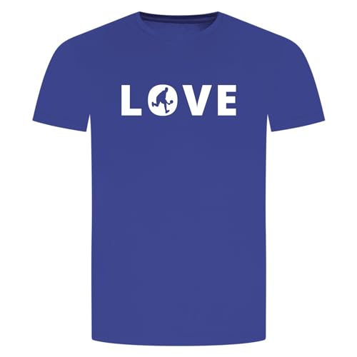 Love Tischtennis T-Shirt - Aufschlag Tennis Liebe Blau L von absenda