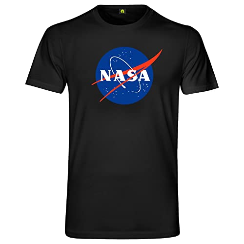 NASA Insignie Meatball T-Shirt - National Aeronautics and Space Administration Schwarz 2XL von absenda