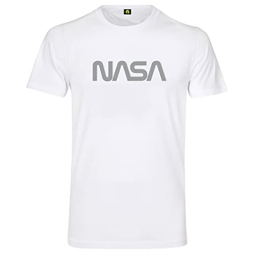 NASA Logotype The Worm T-Shirt - National Aeronautics and Space Administration Weiss_Grau 2XL von absenda