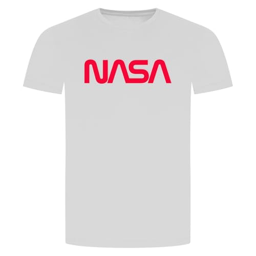 NASA Logotype The Worm T-Shirt - National Aeronautics and Space Administration Weiss_Rot 2XL von absenda