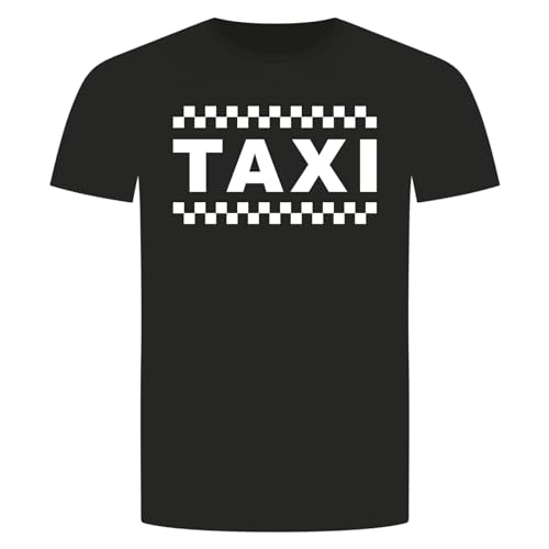 Taxi T-Shirt - Taxe Taxicab Cab Auto Chaffeur Car Fahrdienst Schwarz 2XL von absenda