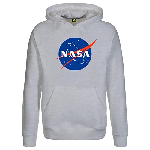 absenda NASA Insignie Meatball Kapuzenpullover - National Aeronautics and Space Administration Graumeliert M von absenda