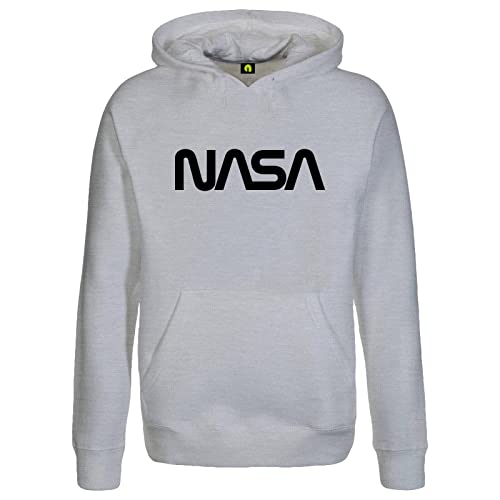 absenda NASA Logotype The Worm Kapuzenpullover - National Aeronautics and Space Administration Graumeliert L von absenda