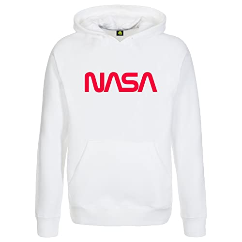 absenda NASA Logotype The Worm Kapuzenpullover - National Aeronautics and Space Administration Weiss_Rot XL von absenda