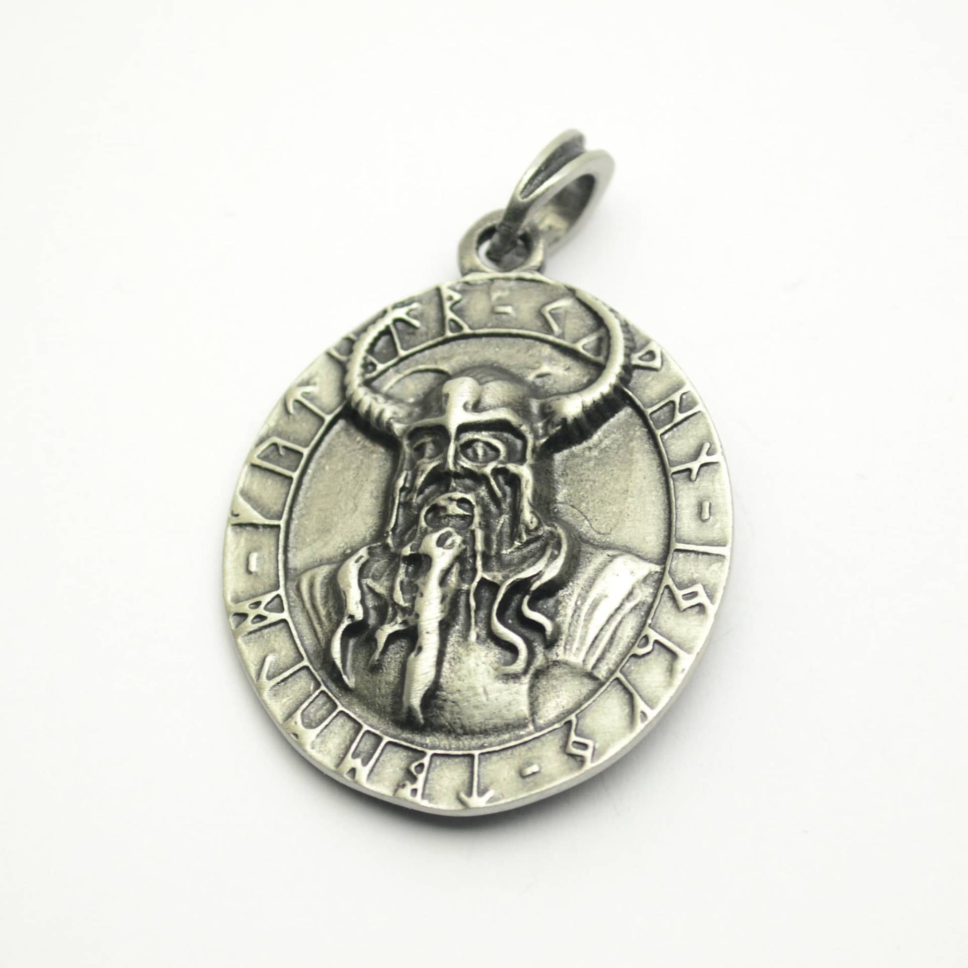 Odin Wikinger Krieger Runen Anhänger Zinn von abverkaufSoldout
