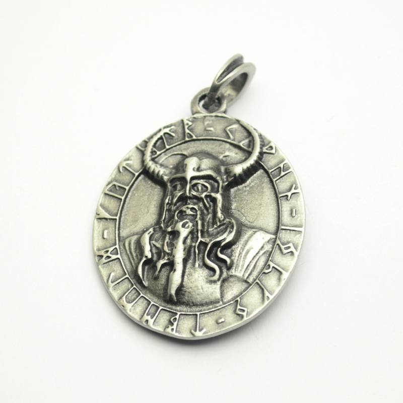 Odin Wikinger Krieger Runen Anhänger Zinn von abverkaufSoldout