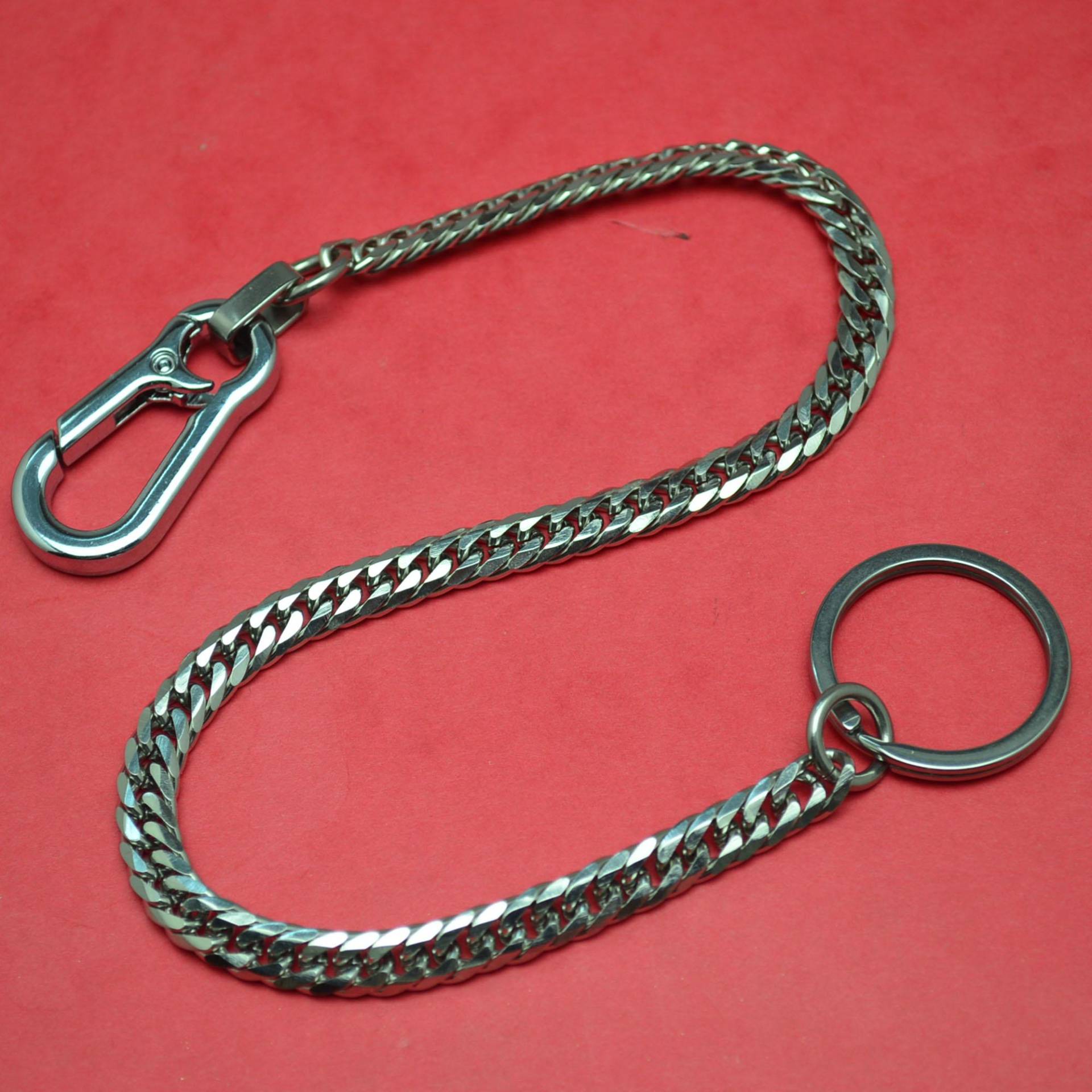 Schlüsselkette 38 cm Edelstahl Panzerkette Hosenkette von abverkaufSoldout