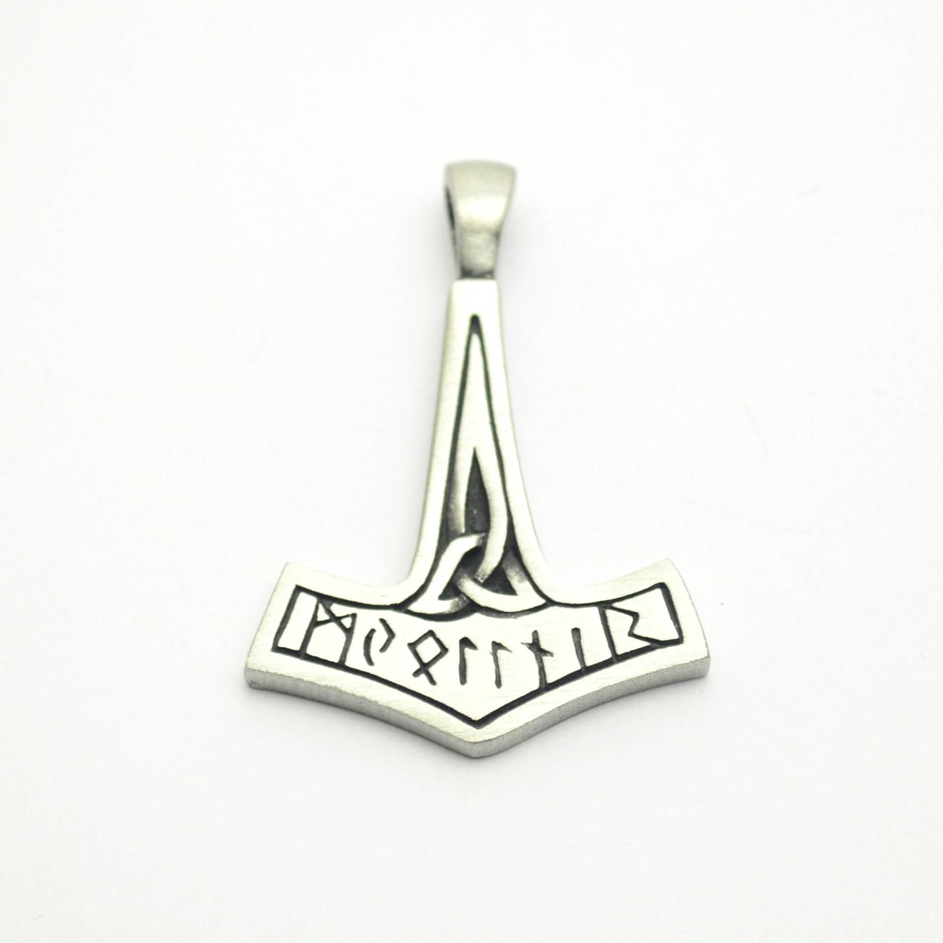 Thors Hammer Mit Runen Anhänger Aus Zinn Mjölnir von abverkaufSoldout