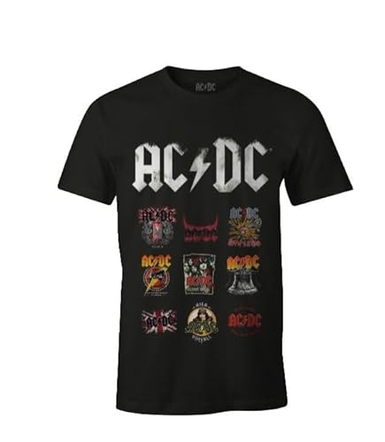 AC/DC Herren MEACDCRTS033 t Shirt Damen, Schwarz, M von AC/DC