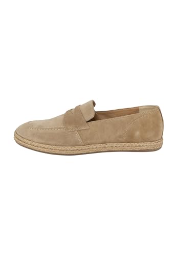 acalmar Herren Penny Loafer aus Veloursleder, Beige, 44 EU von acalmar