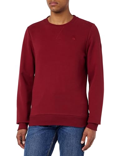 acalmar Men's Sweatpullover, Dunkelrot, Large von acalmar