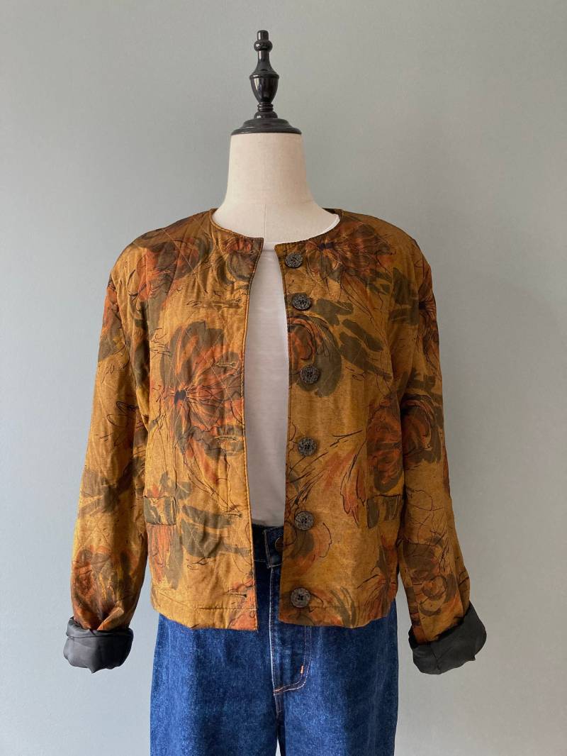 1980Er Gesteppte Jacke, Kupferfarbe/Medium 1980Er Gesteppte Jacke, Kupferfarbe/Medium von acapulco78vintage