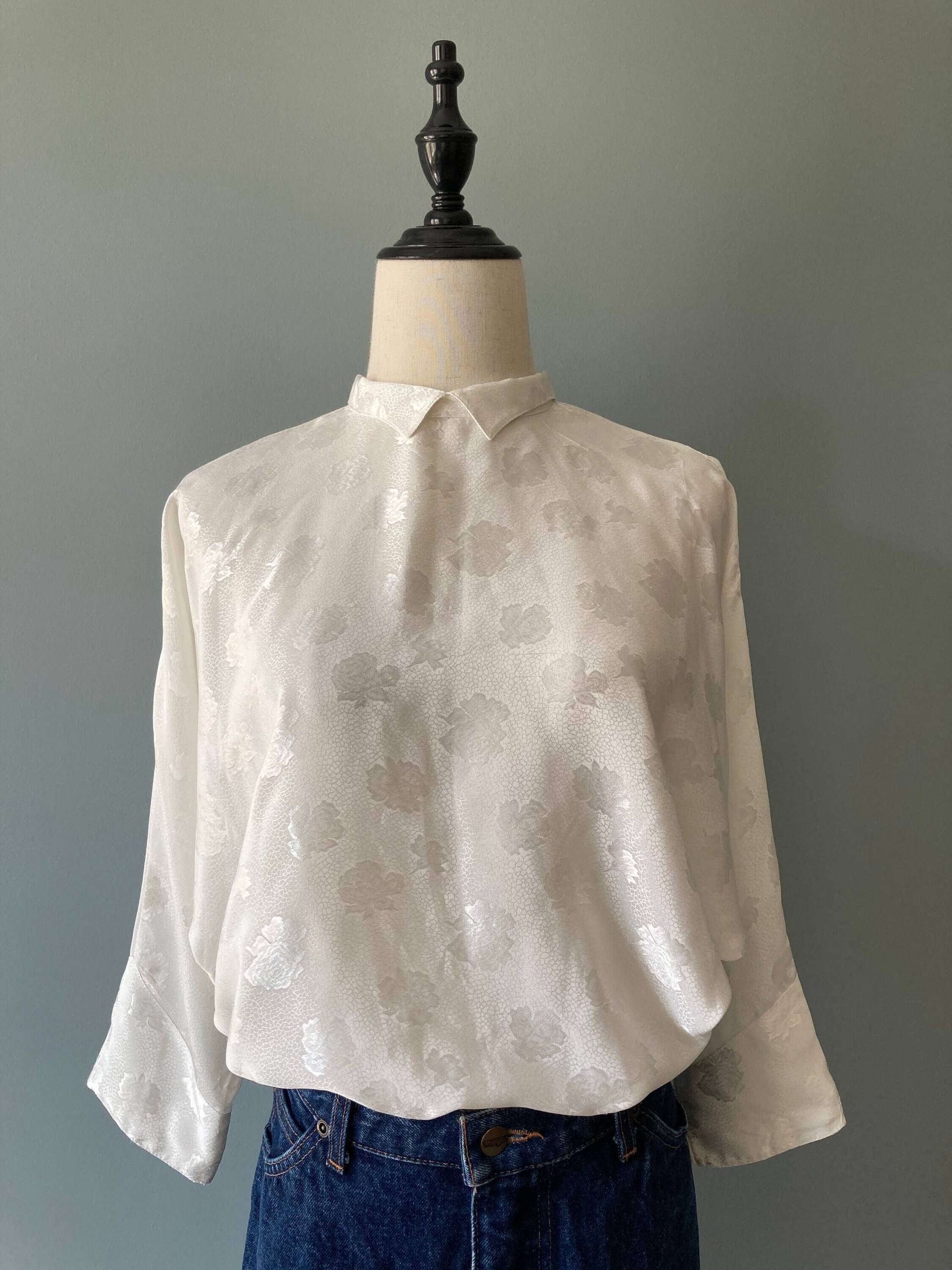 Daniel Duval 80Er Jahre Kragen Weiß Bluse/Medium Daniel Duval 80Er Jahre Kragen Weiß Bluse/Medium von acapulco78vintage