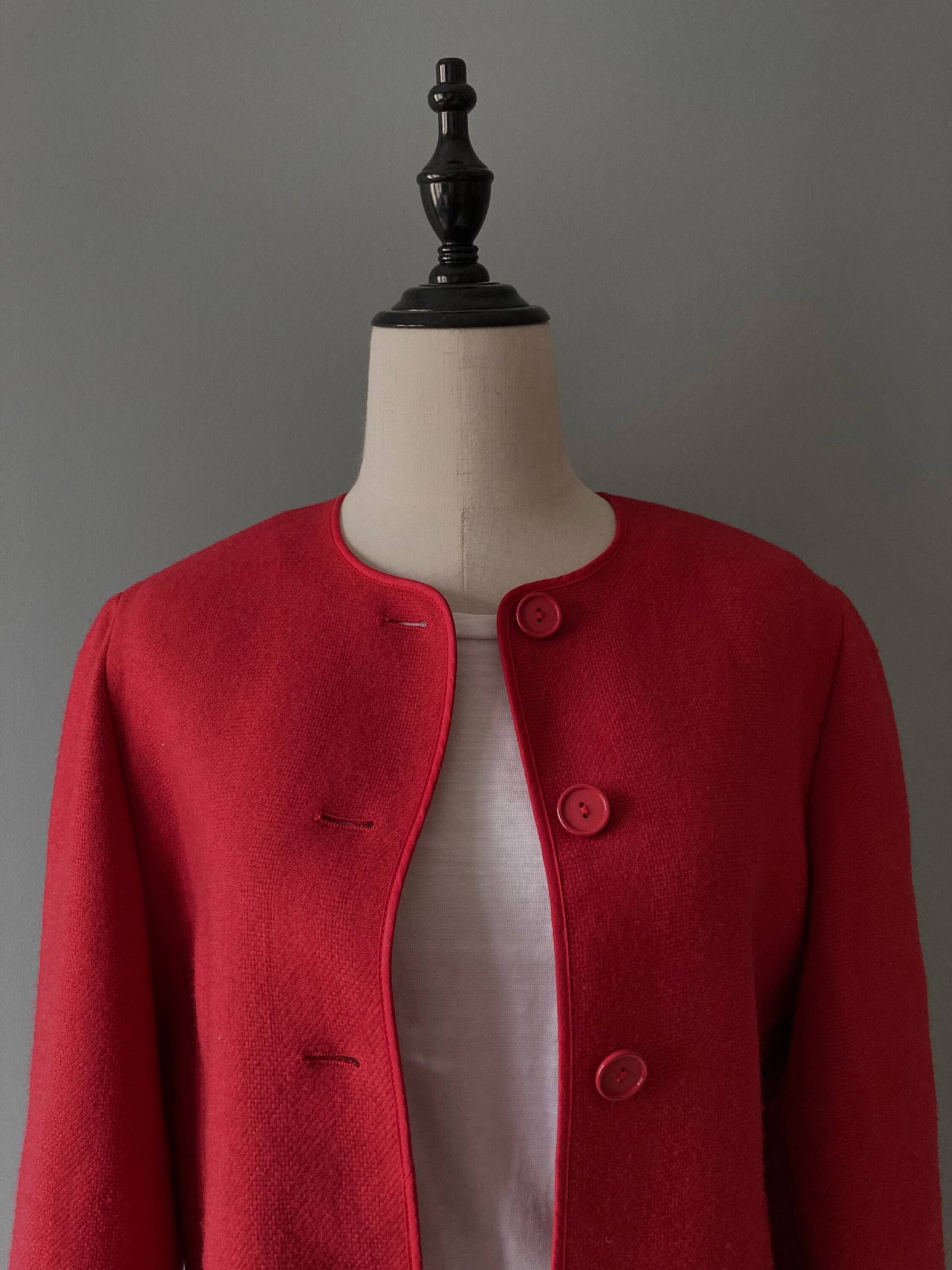 Weinberg 80Er Jahre Rote Wolljacke/Medium Weinberg 80Er Jahre Rote Wolljacke/Medium von acapulco78vintage