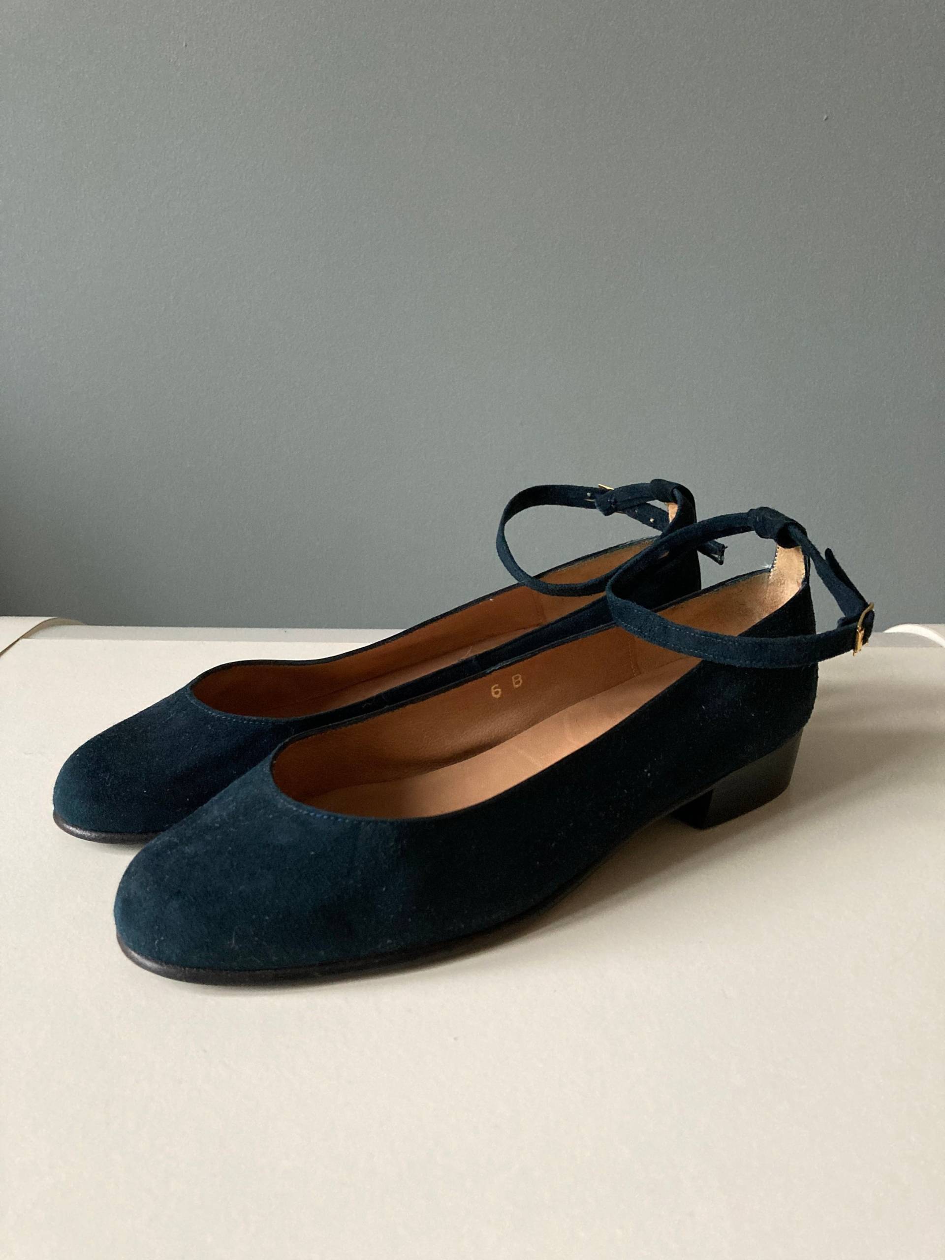 xavier Danaud 1980Er Marine Wildleder Schuhe/Eu 36, 5 xavier Danaud 1980Er Marine Wildleder Schuhe/Eu 36, 5 von acapulco78vintage