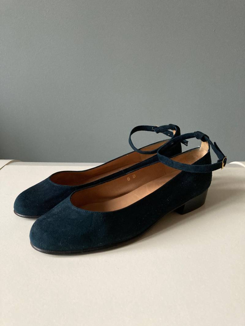 xavier Danaud 1980Er Marine Wildleder Schuhe/Eu 36, 5 xavier Danaud 1980Er Marine Wildleder Schuhe/Eu 36, 5 von acapulco78vintage
