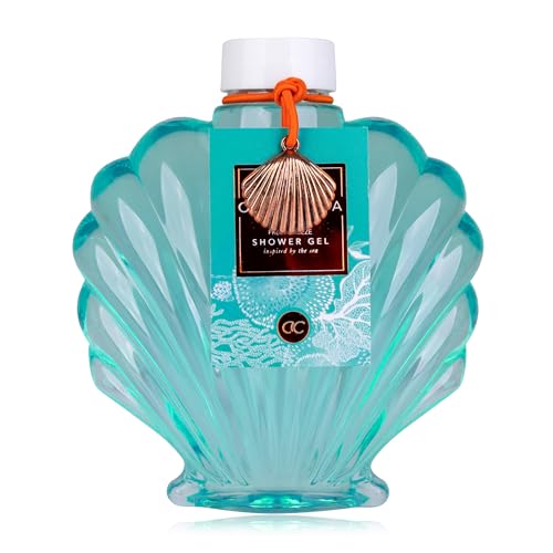 Accentra Duschgel OCEAN SPA in muschelförmiger Flasche, 350ml, Duft: Fresh Breeze - Bade- und Dusch-Gel für Frauen von accentra