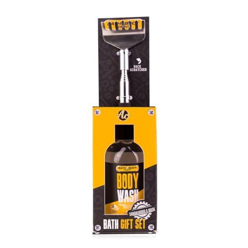Accentra Duschgel & Rückenkratzer BATH + BODY TOOLKIT Geschenkset für Männer - Pflegeset für Herren zum Vatertag oder Geburtstag von accentra