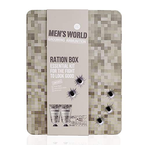 accentra Geschenkset Men`s World, für Männer, Duschgel, After Shave Balsam, Multi-Tool in ansprechender Geschenkbox aus Blech von accentra