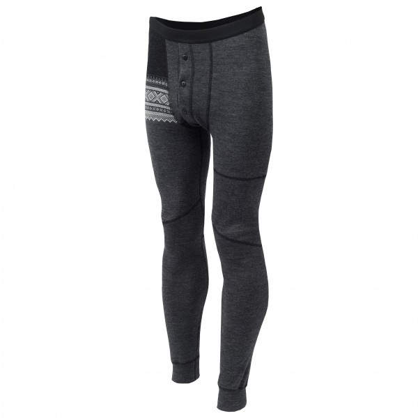 Aclima - Designwool Marius Longs - Merinounterwäsche Gr M grau/schwarz von aclima