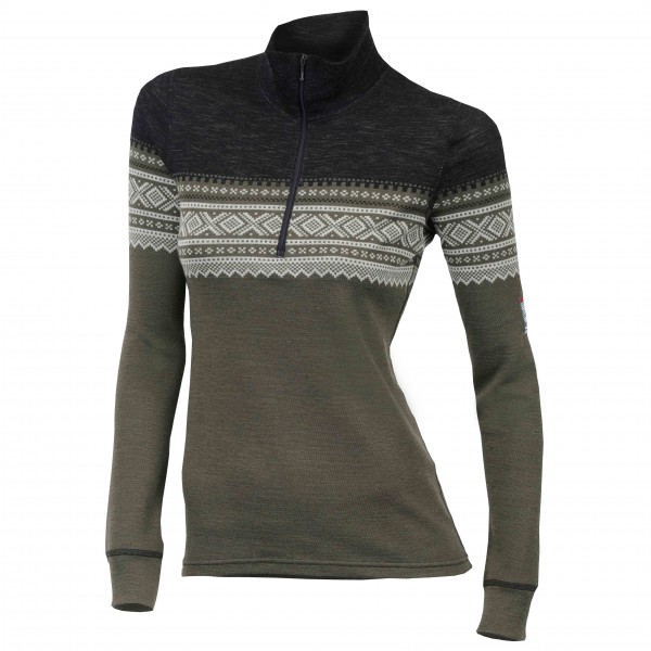Aclima - Designwool Marius Mockneck Woman - Merinopullover Gr XS braun von aclima
