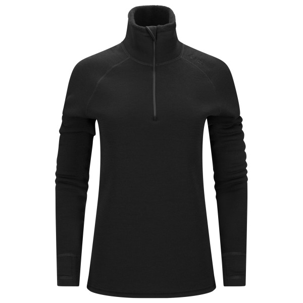 Aclima - FleeceWool V2 Polo Zip - Merinolongsleeve Gr S schwarz von aclima