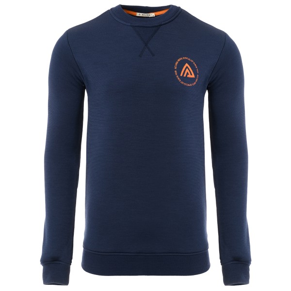 Aclima - Fleecewool V2 Crewneck - Fleecepullover Gr S blau von aclima