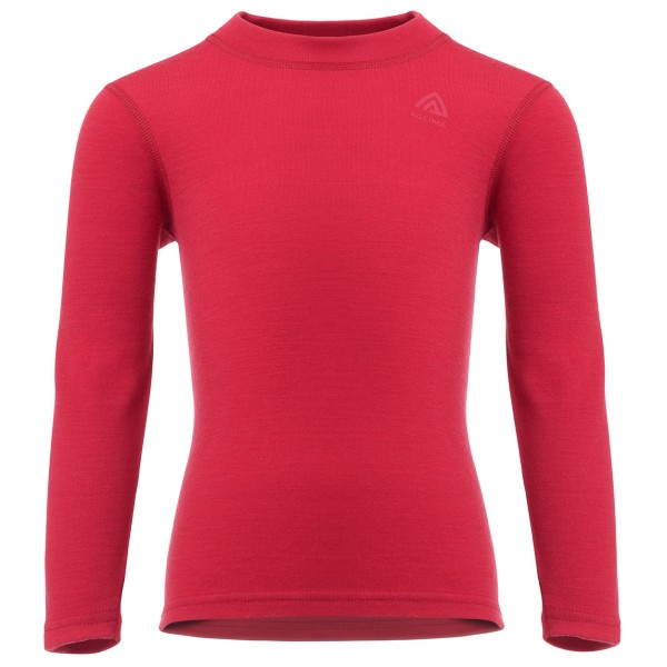 Aclima - Kid's Warmwool Crewneck - Merinounterwäsche Gr 120 rot von aclima