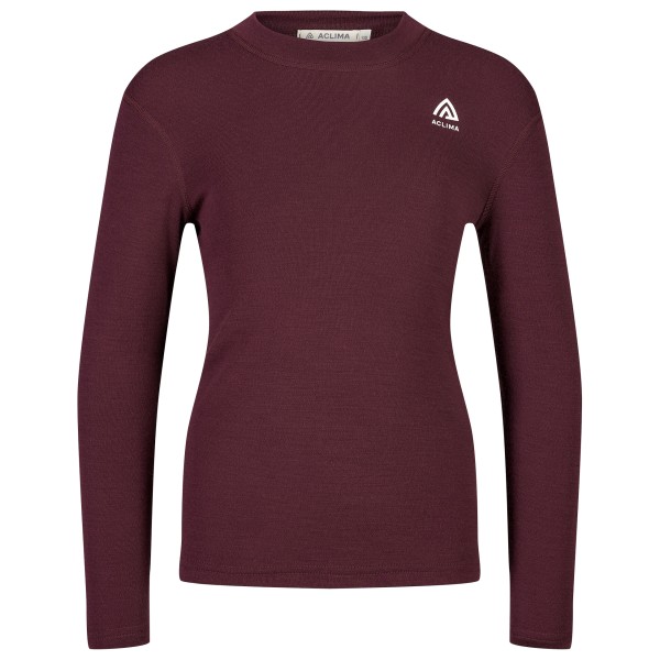 Aclima - Kid's Warmwool Crewneck - Merinounterwäsche Gr 130 rot von aclima
