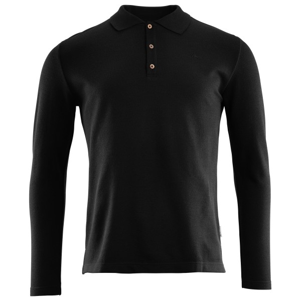 Aclima - Leisurewool Pique LS - Longsleeve Gr M schwarz von aclima