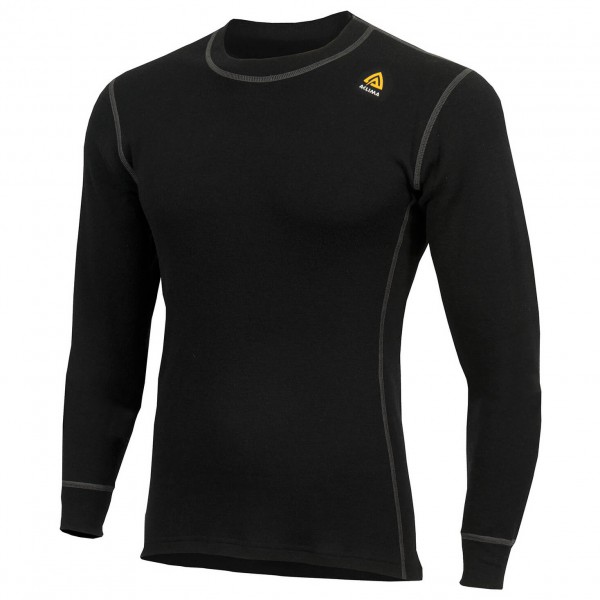 Aclima - WW Crew Neck - Merinounterwäsche Gr L schwarz von aclima