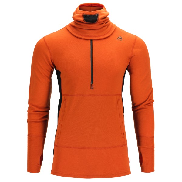 Aclima - Warmwool Hood Sweater Net - Merinopullover Gr S rot von aclima