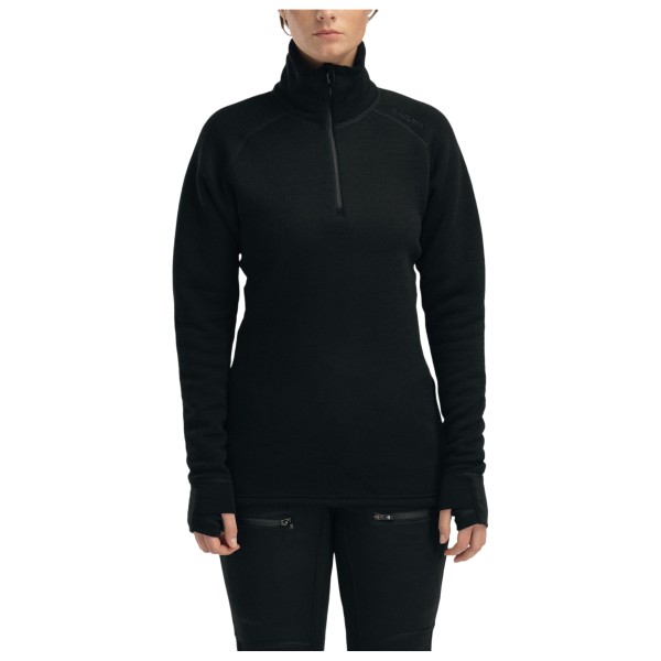 Aclima - Women's FleeceWool V2 Polo Zip - Merinolongsleeve Gr XS schwarz von aclima