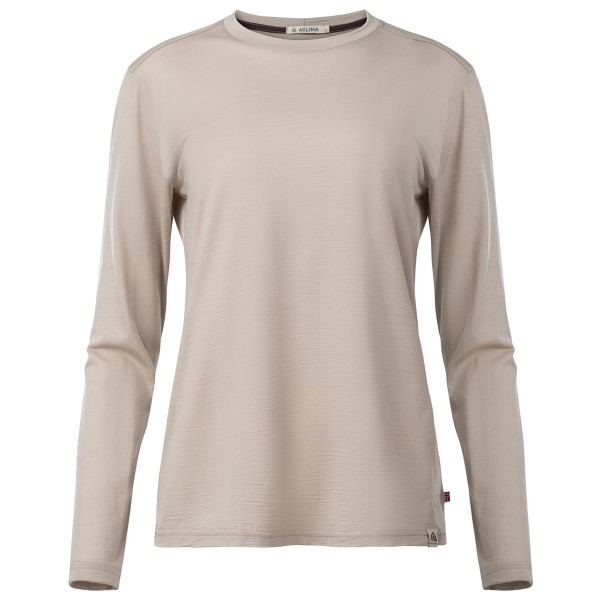 Aclima - Women's Lightwool 180 Crewneck - Merinoshirt Gr XXL simply taupe Aclima - Women's Lightwool 180 Crewneck - Merinoshirt Gr XXL simply taupe von aclima