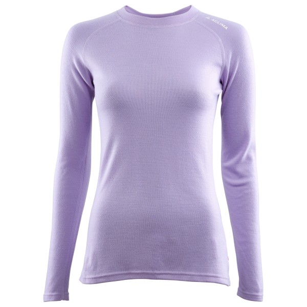Aclima - Women's WW Crew Neck - Merinounterwäsche Gr L lila von aclima