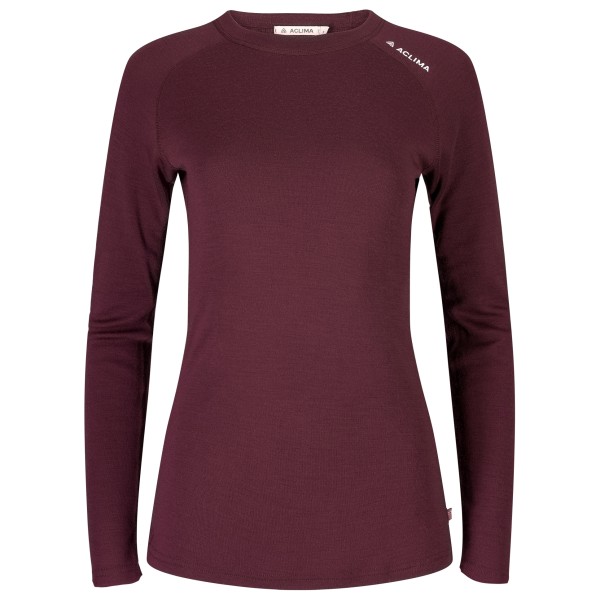 Aclima - Women's WW Crew Neck - Merinounterwäsche Gr M rot von aclima