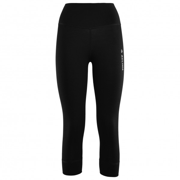 Aclima - Women's Warmwool 3/4 Longs - Merinounterwäsche Gr XL schwarz von aclima
