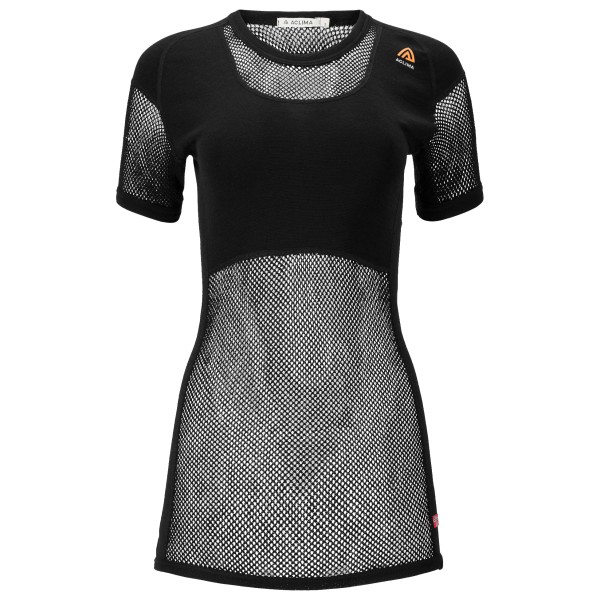 Aclima - Women's WoolNet Original T-Shirt - Merinounterwäsche Gr XXL schwarz von aclima