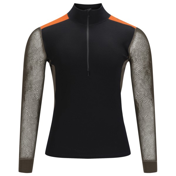 Aclima - WoolNet Hybrid Mockneck - Merinounterwäsche Gr XXL schwarz von aclima