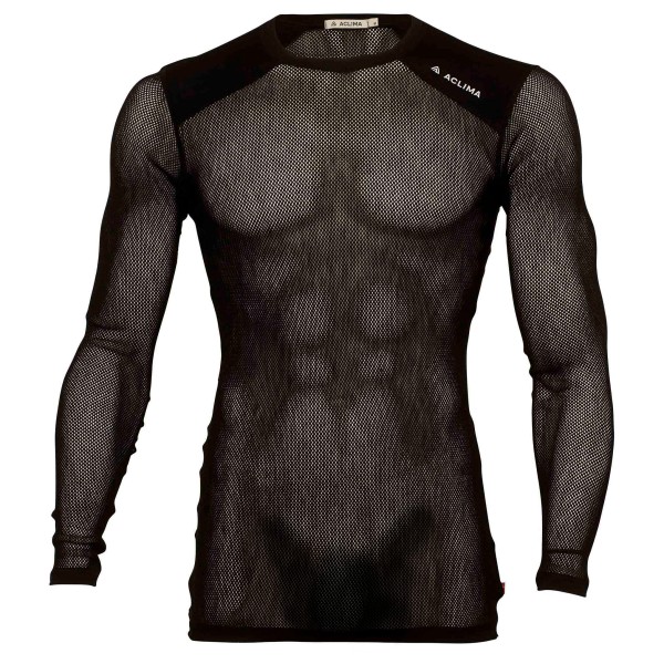 Aclima - WoolNet Light Crewneck - Merinounterwäsche Gr XXL schwarz von aclima